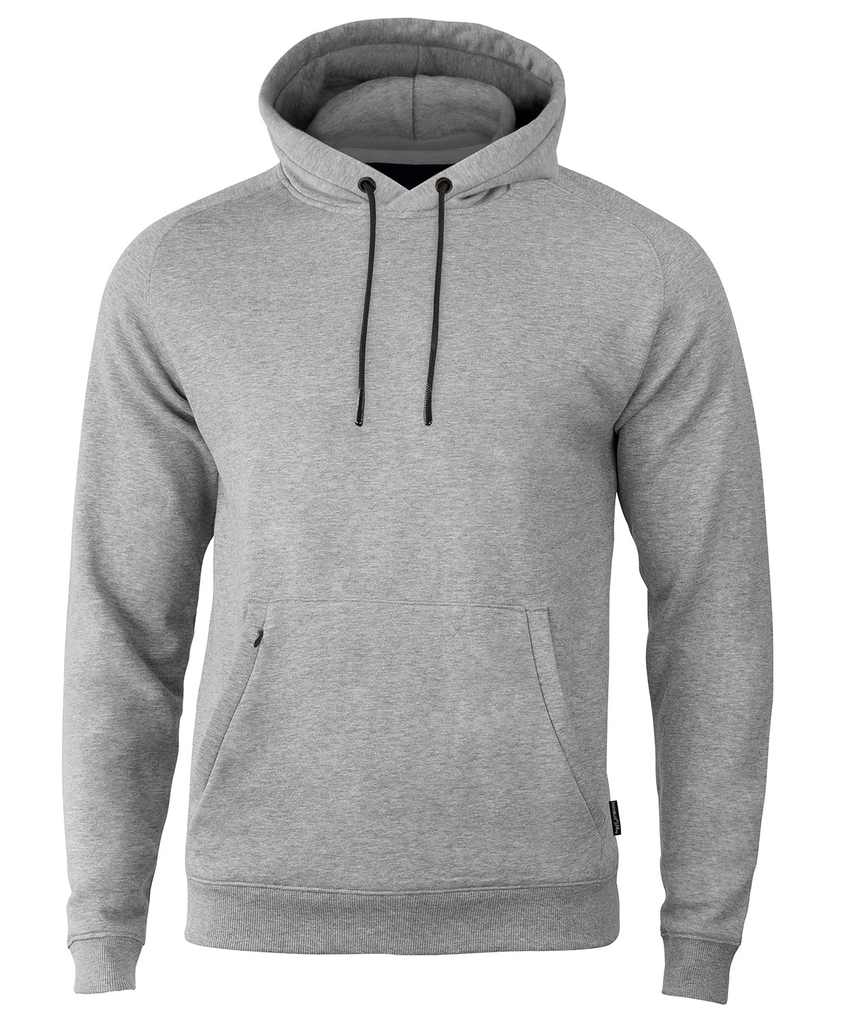 Grey Melange - Fresno hooded sweatshirt - GarmentEmbroidery