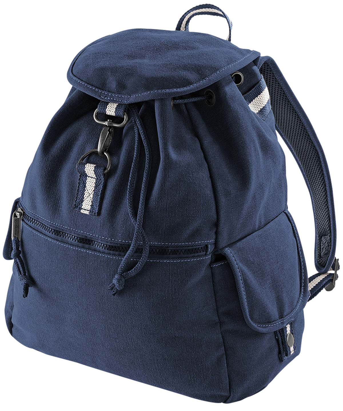 Vintage Oxford Navy - Vintage canvas backpack - GarmentEmbroidery