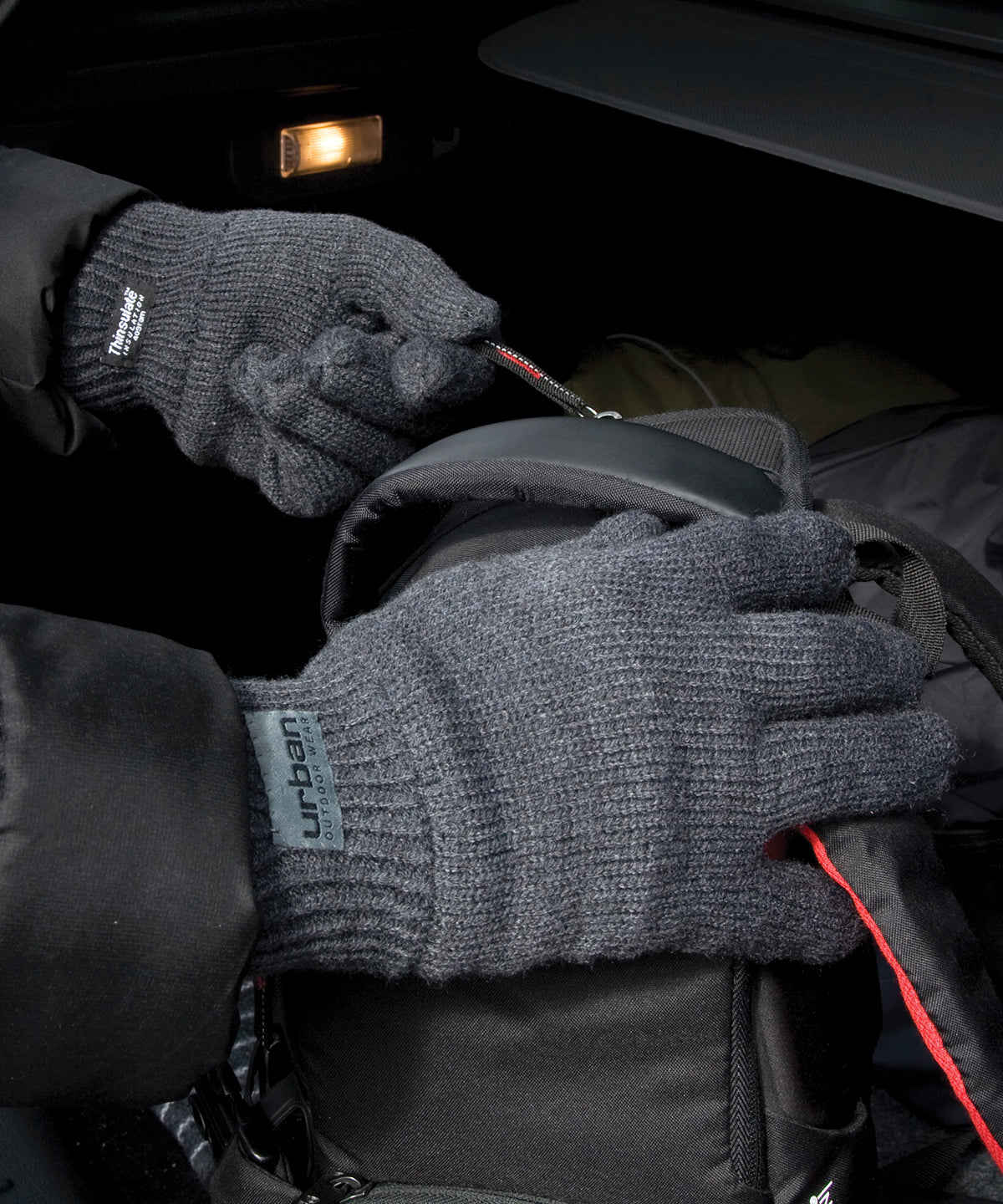 Black - Classic fully-lined Thinsulate™ gloves - GarmentEmbroidery