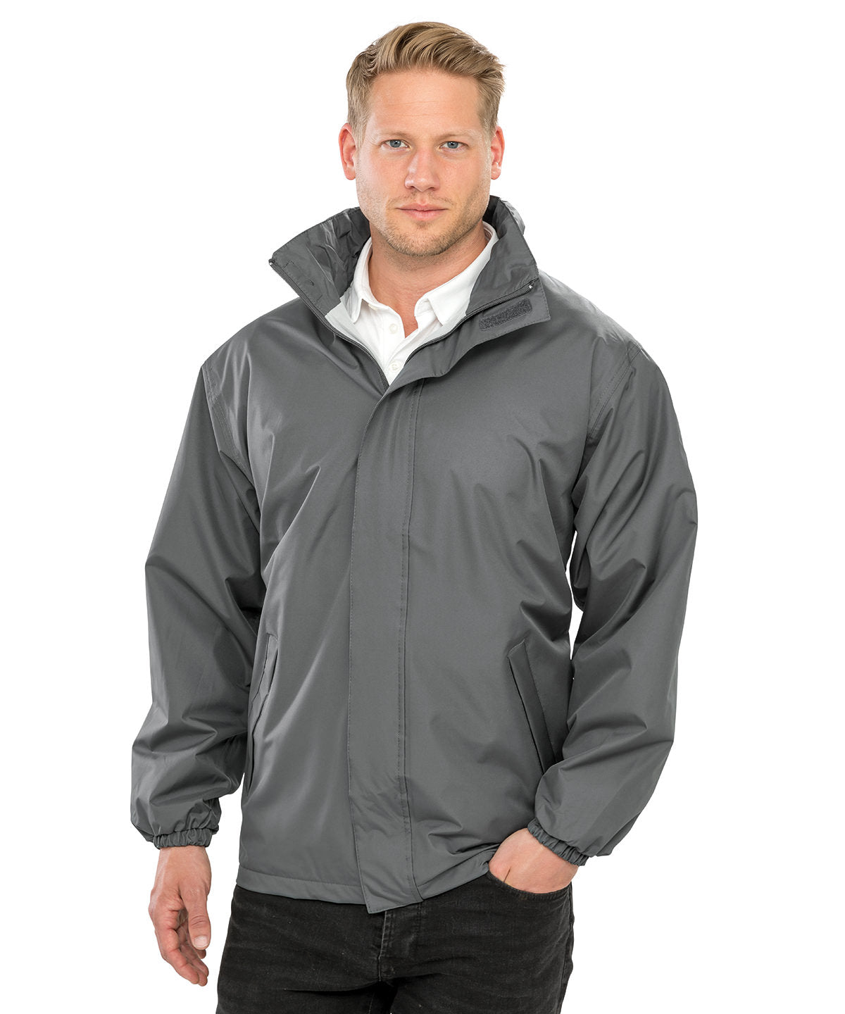 Black - Core midweight jacket - GarmentEmbroidery