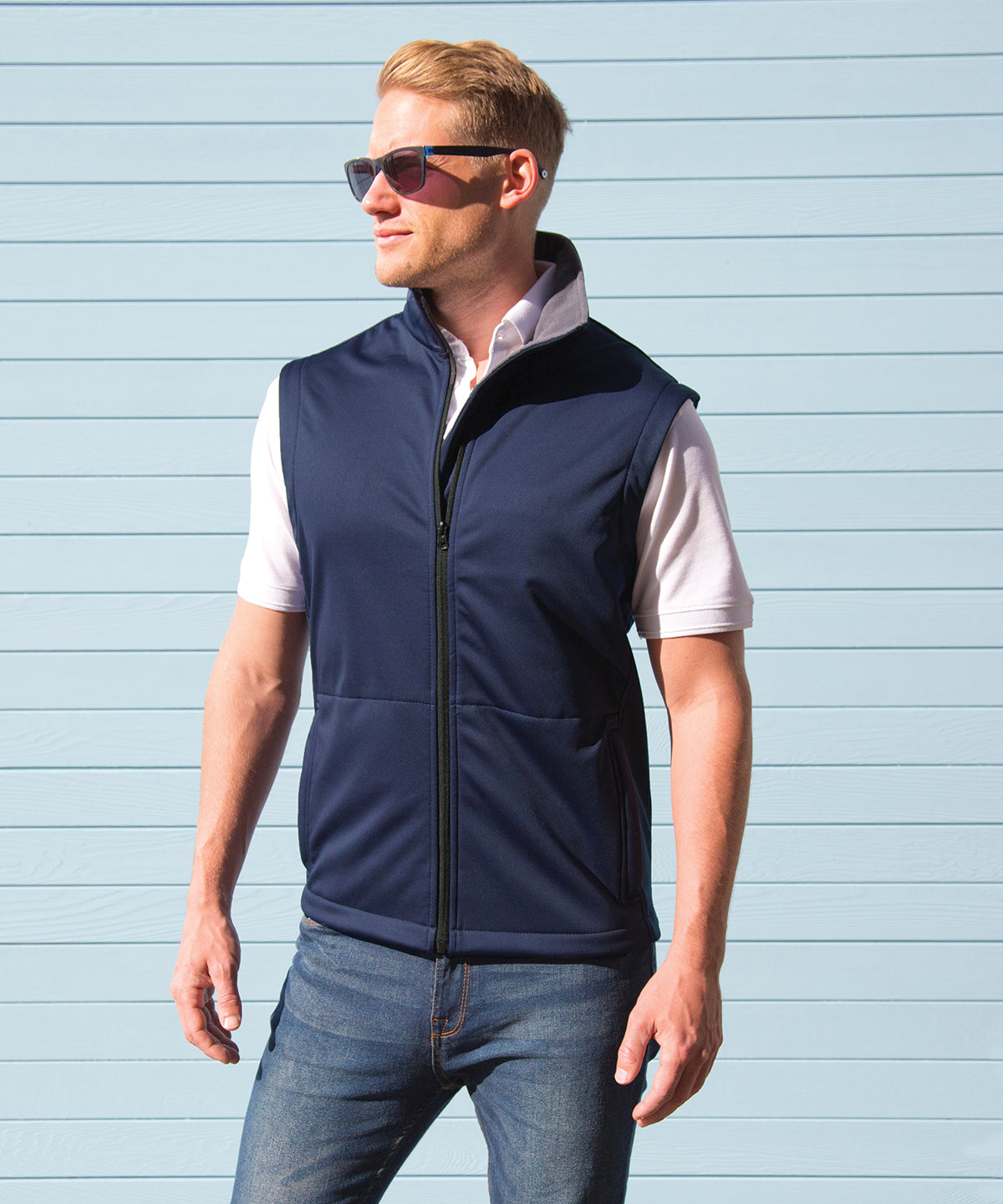 Red - Core softshell bodywarmer - GarmentEmbroidery