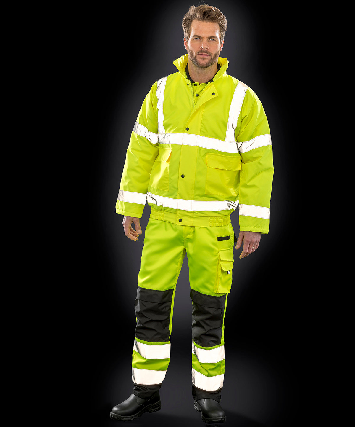 HI-Viz Yellow - Core high-viz winter blouson - GarmentEmbroidery