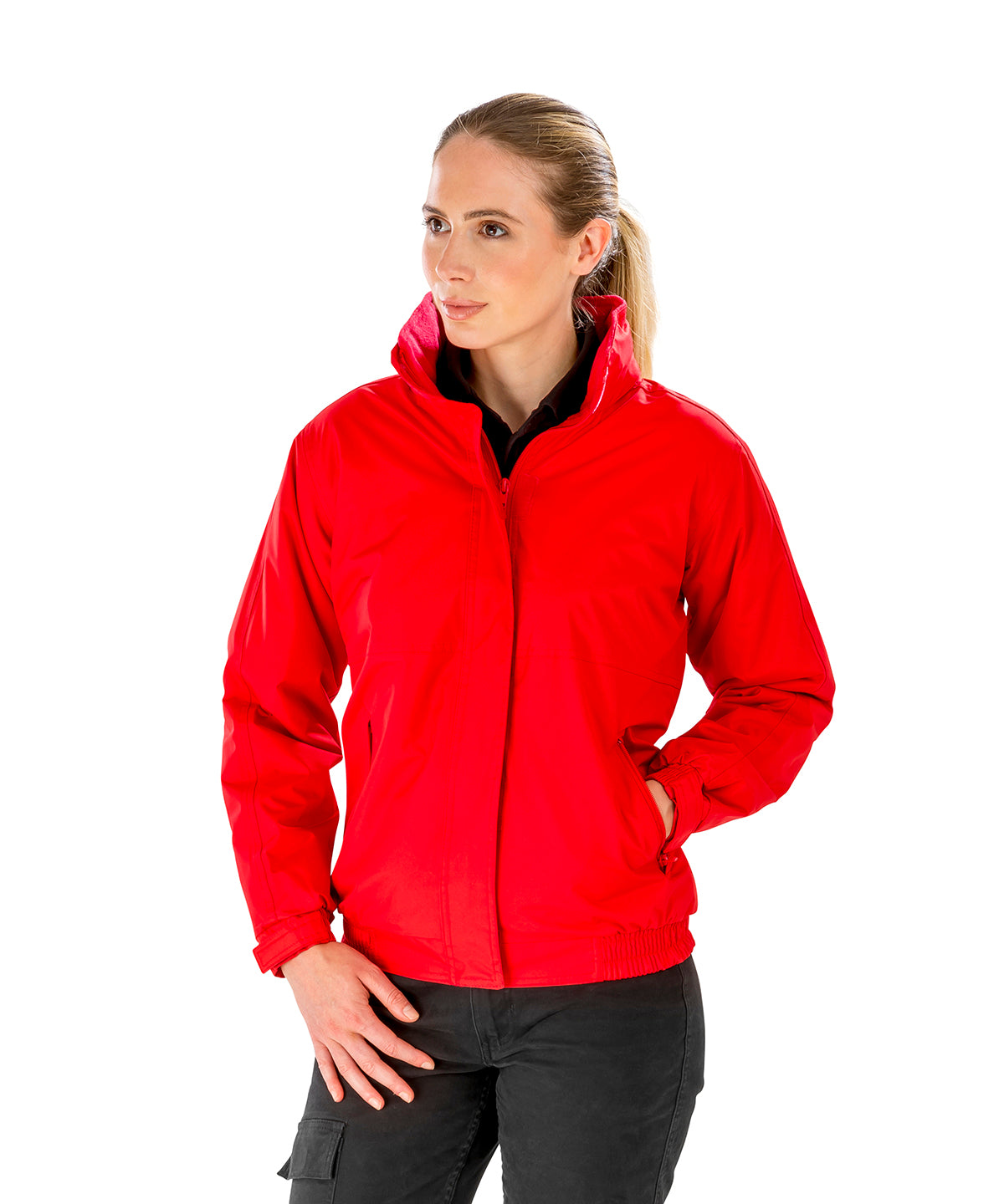 Red - Women's Core channel jacket - GarmentEmbroidery