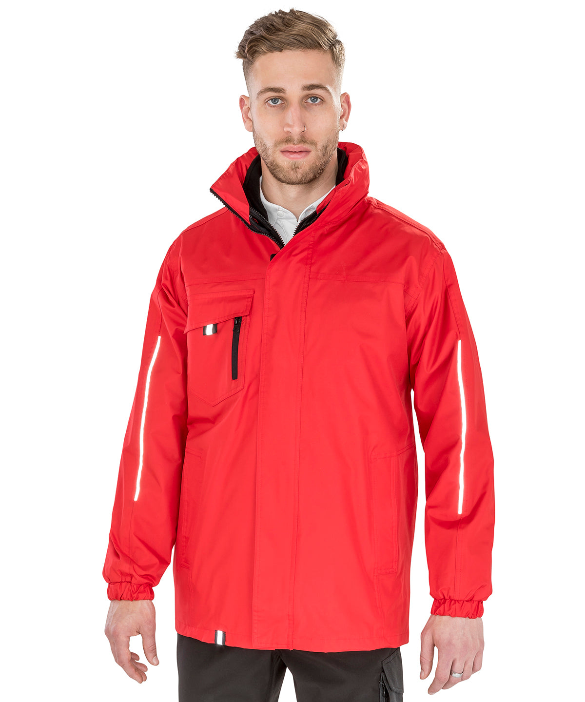 Red - 3-in1 CORE transit jacket with printable softshell inner - GarmentEmbroidery