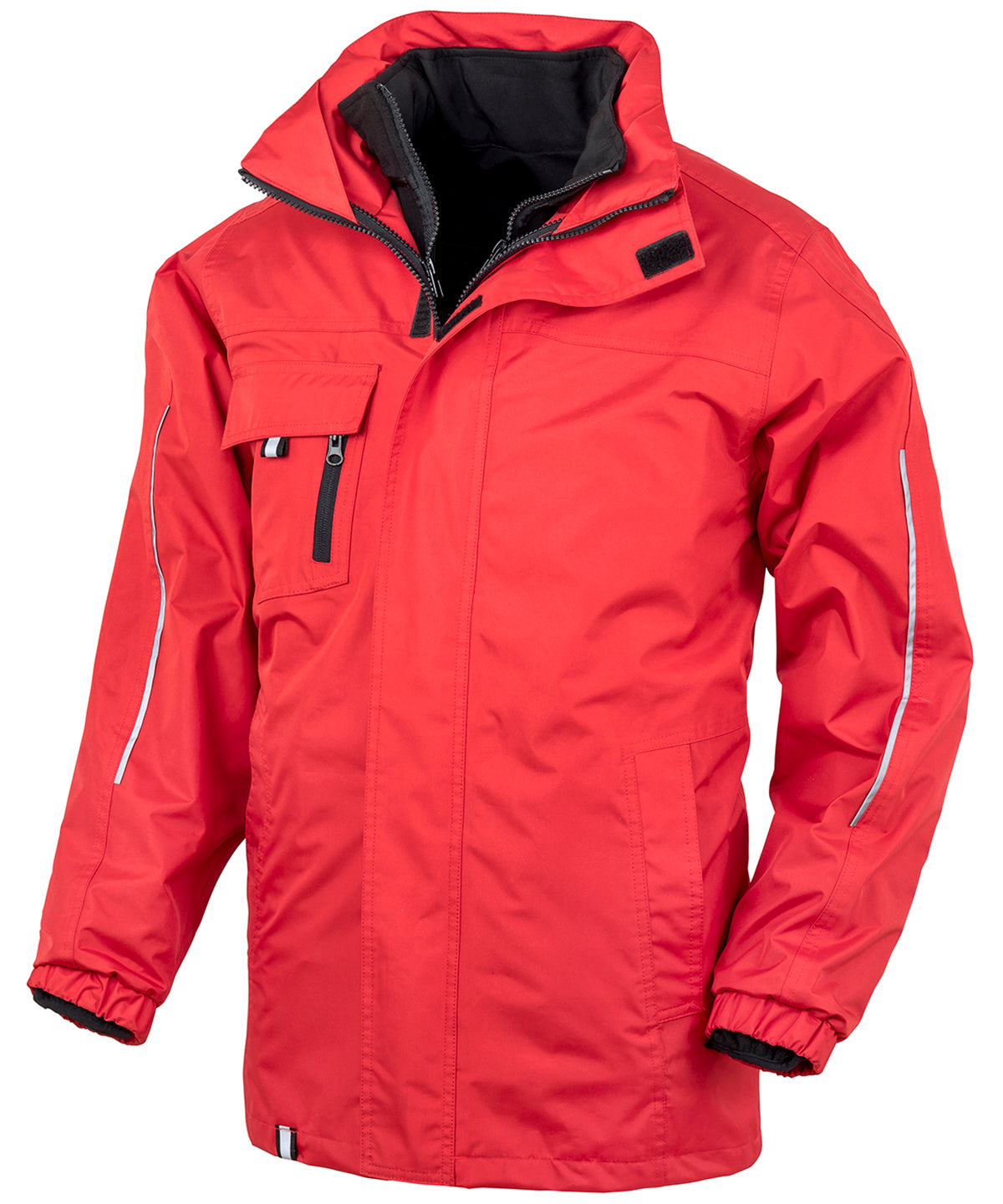 Red - 3-in1 CORE transit jacket with printable softshell inner - GarmentEmbroidery