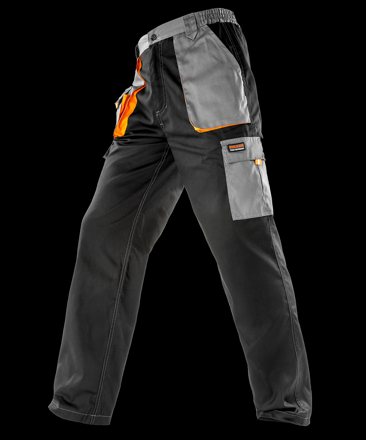 Royal/Navy/Orange - Work-Guard lite trousers - GarmentEmbroidery