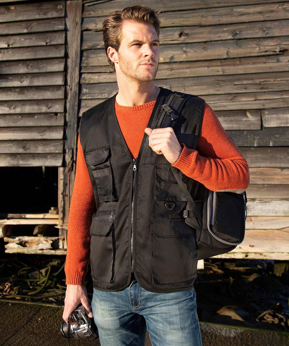Lichen Green - Adventure safari waistcoat - GarmentEmbroidery