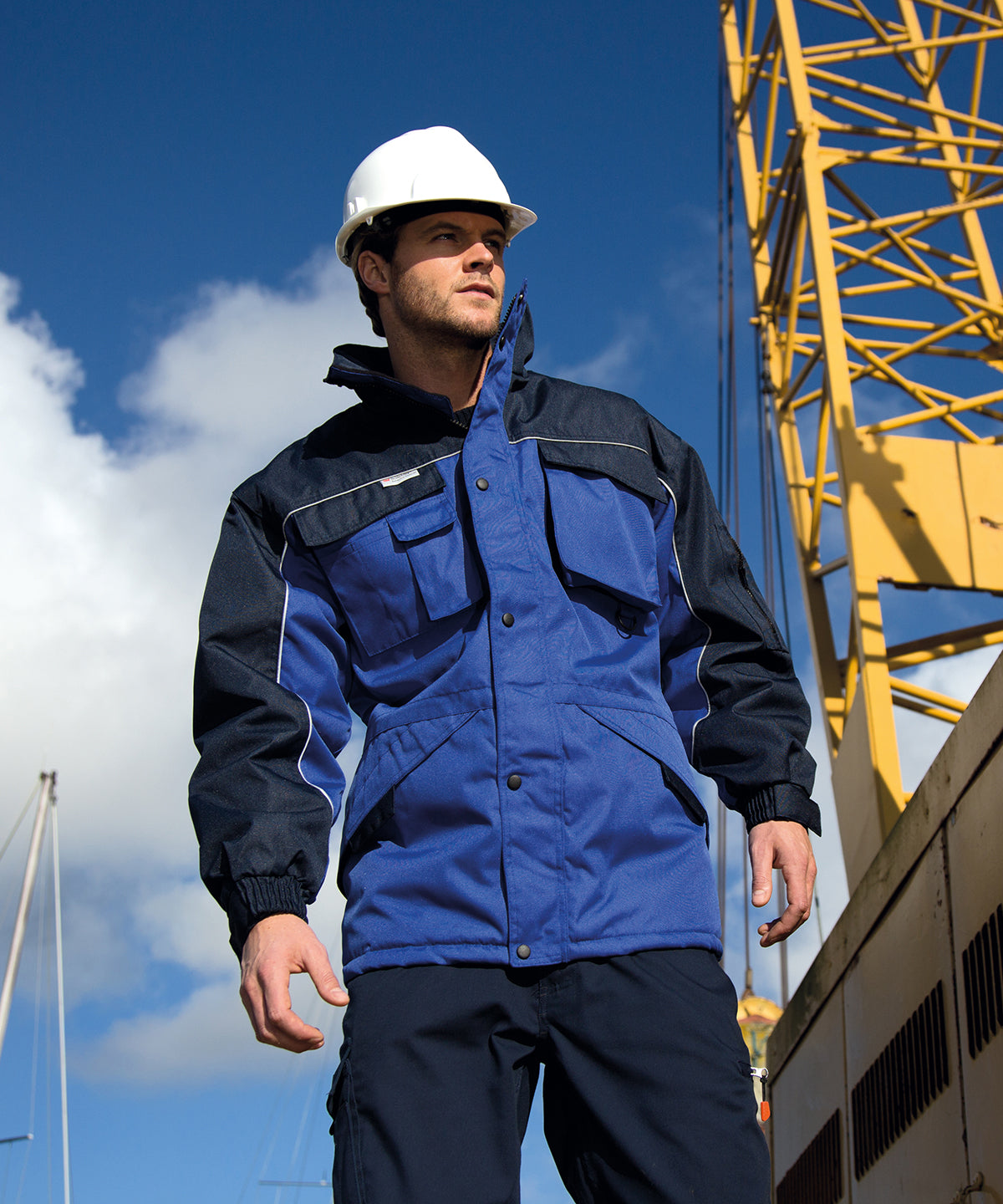 Royal/Navy - Work-Guard heavy-duty combo coat - GarmentEmbroidery