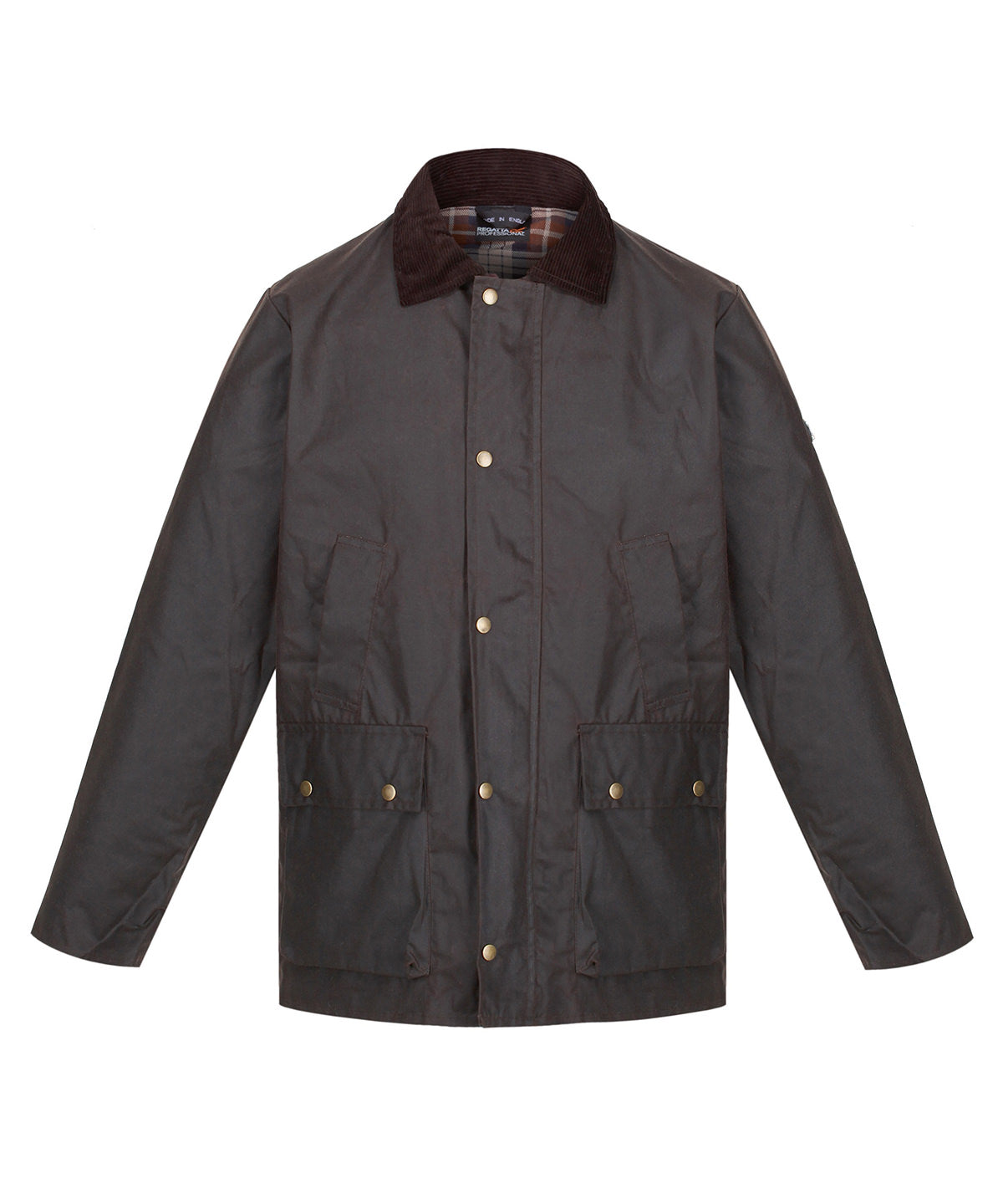 Brown - Banbury wax jacket - GarmentEmbroidery