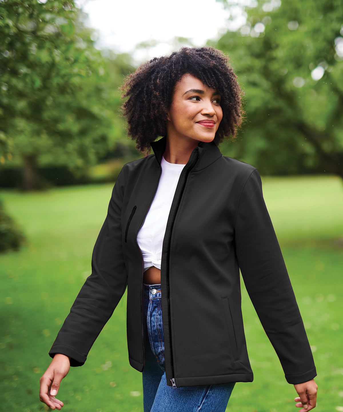 Seal Grey/Black - Women's Ablaze 3-layer softshell - GarmentEmbroidery