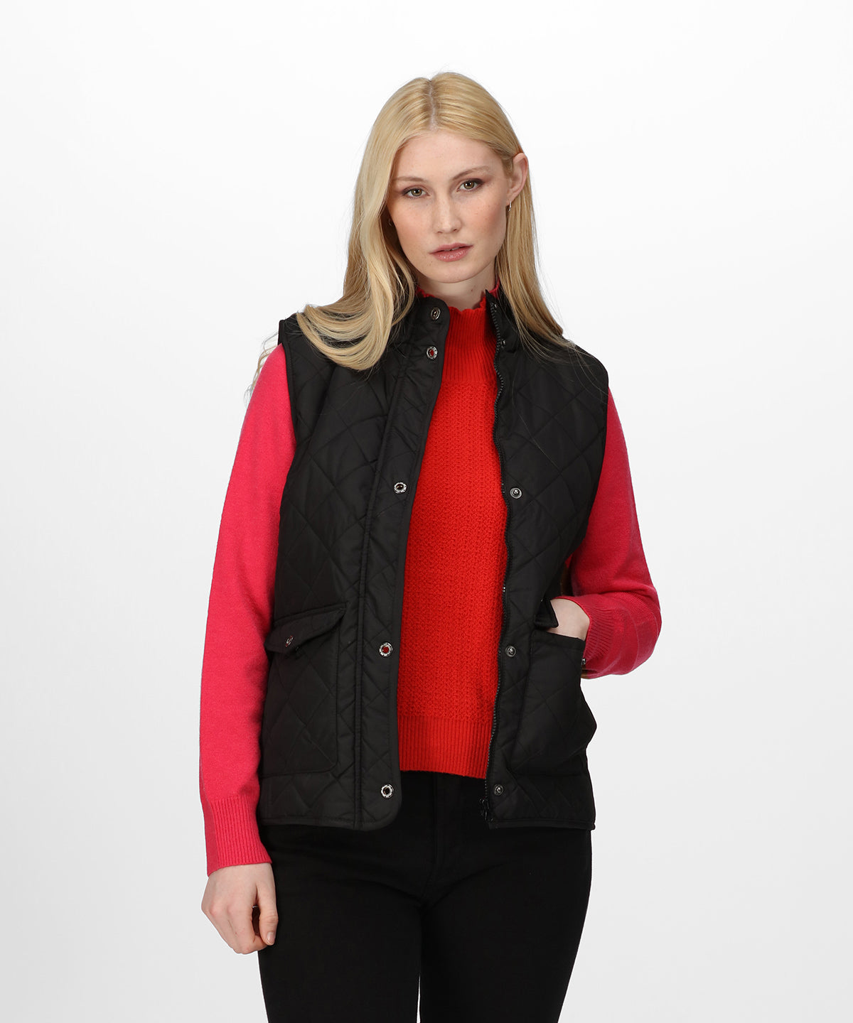 Black - Tarah bodywarmer - GarmentEmbroidery