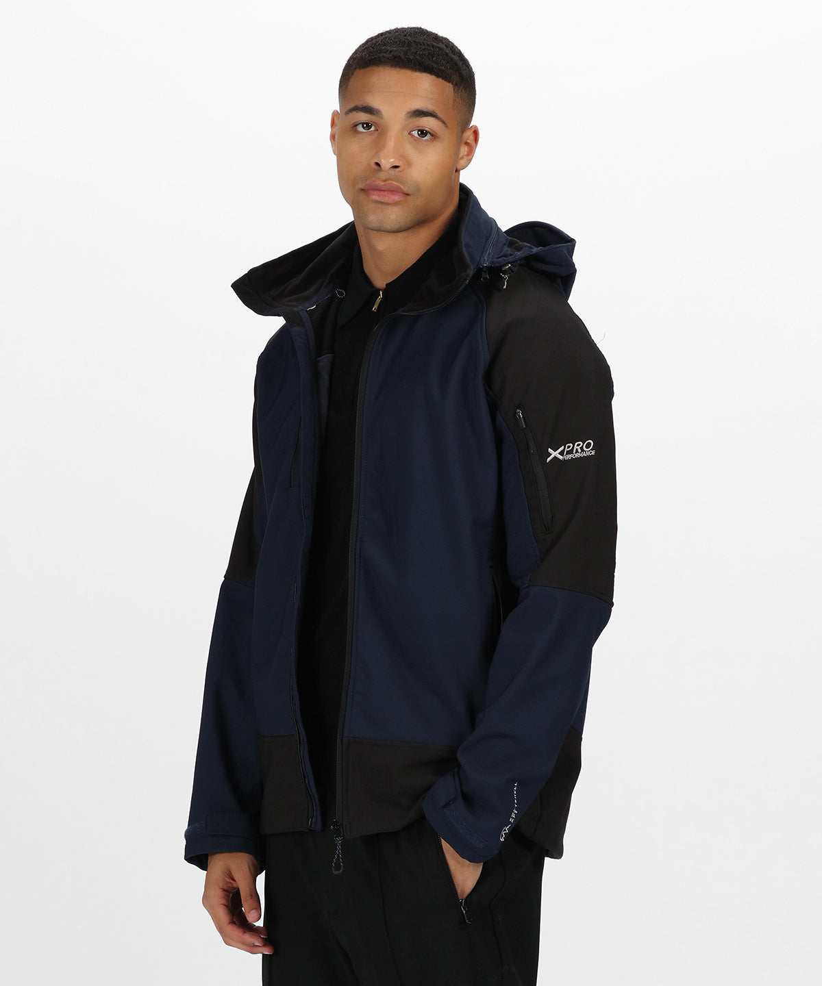 Navy/Black - X-Pro Powergrid jacket - GarmentEmbroidery