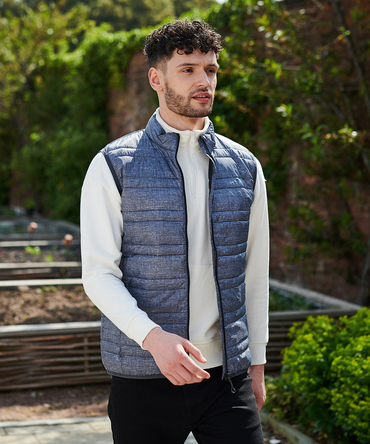 Seal Grey/Black - Firedown down-touch bodywarmer - GarmentEmbroidery