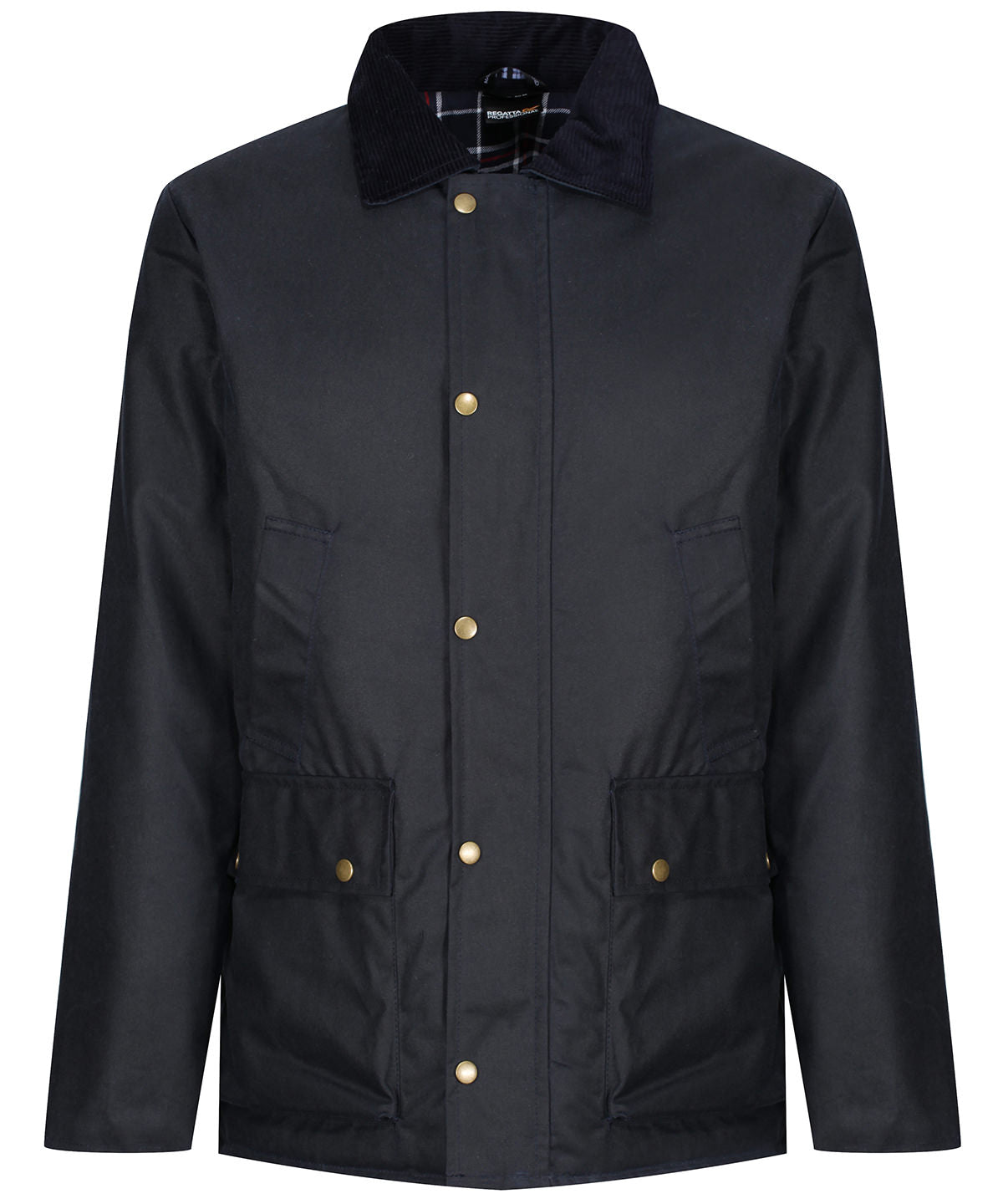 Navy - Pensford insulated waxed jacket - GarmentEmbroidery