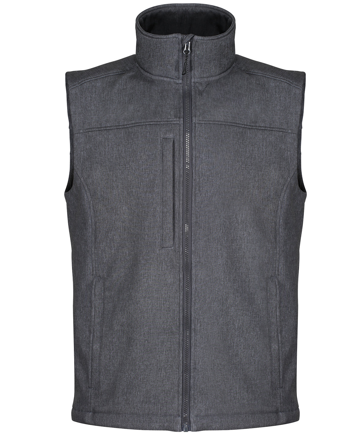 Seal Grey Marl - Flux softshell bodywarmer - GarmentEmbroidery