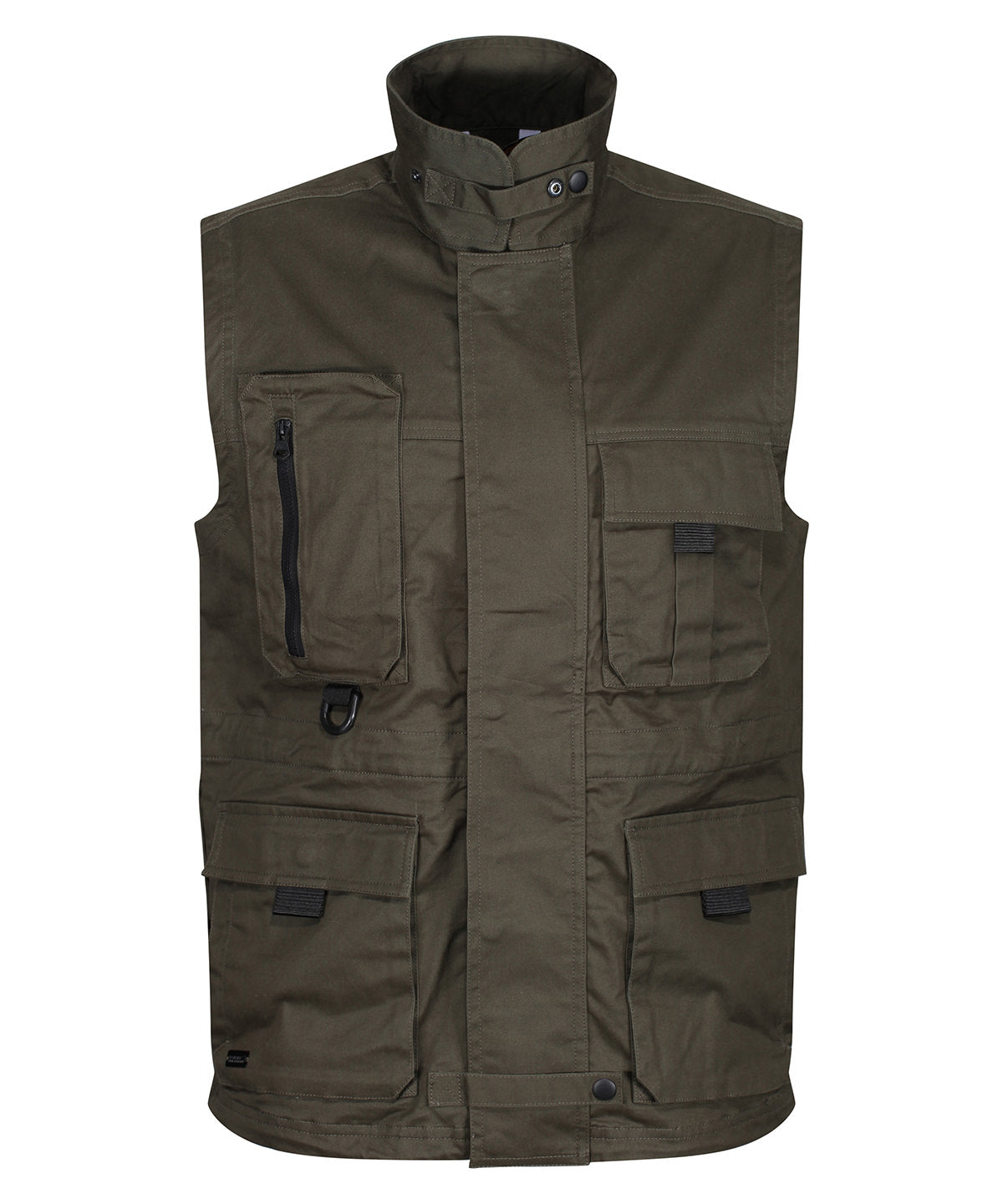 Khaki - Pro utility vest - GarmentEmbroidery