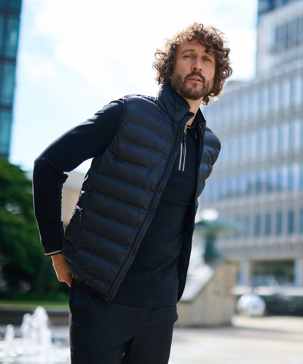 Black - X-Pro Icefall II thermal seamless bodywarmer - GarmentEmbroidery