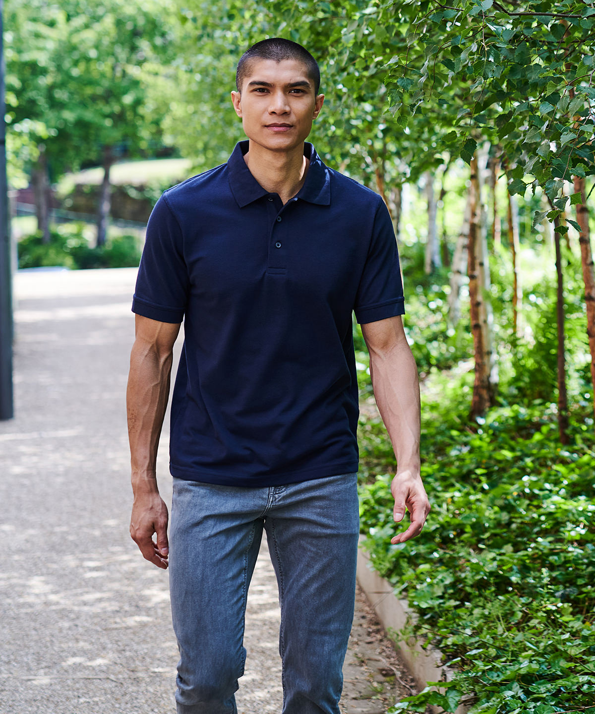 White - Classic 65/35 polo shirt - GarmentEmbroidery