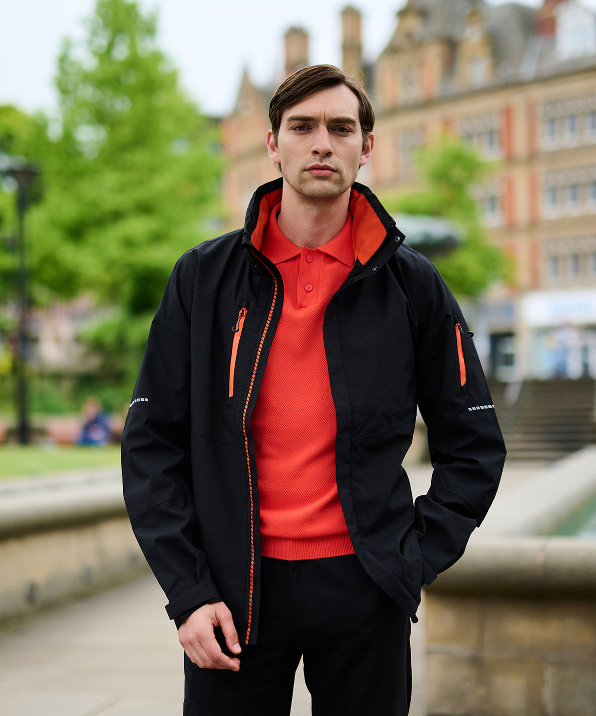 Oxford/Black - X-Pro Exosphere II shell jacket - GarmentEmbroidery