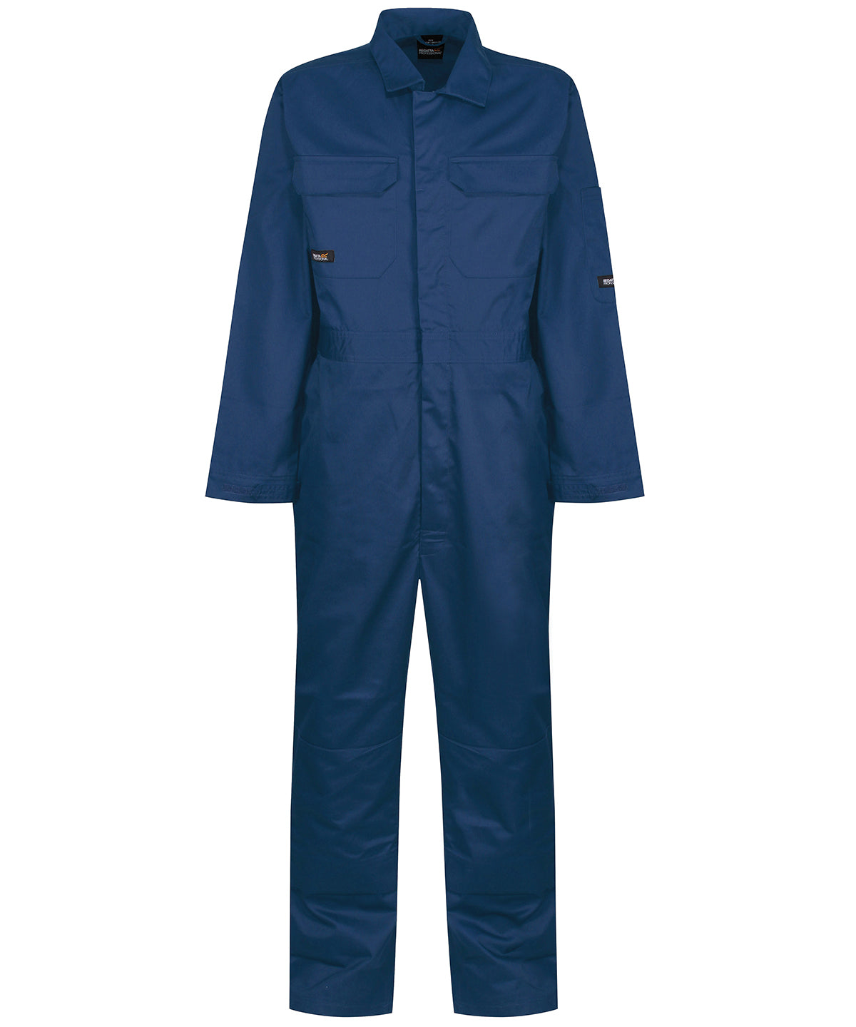 Royal Blue - Pro stud fasten coverall - GarmentEmbroidery