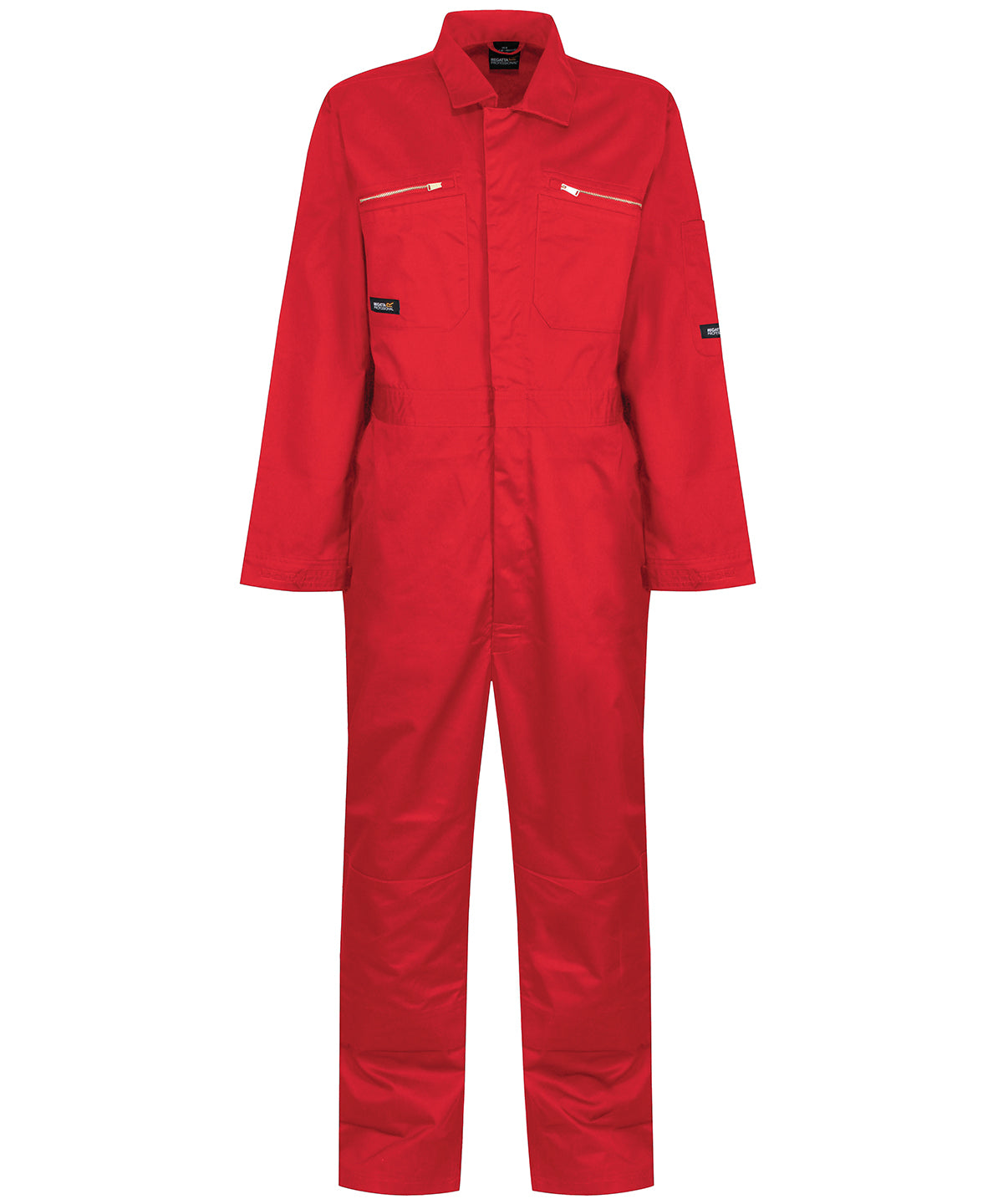 Classic Red - Pro zip fasten coverall - GarmentEmbroidery