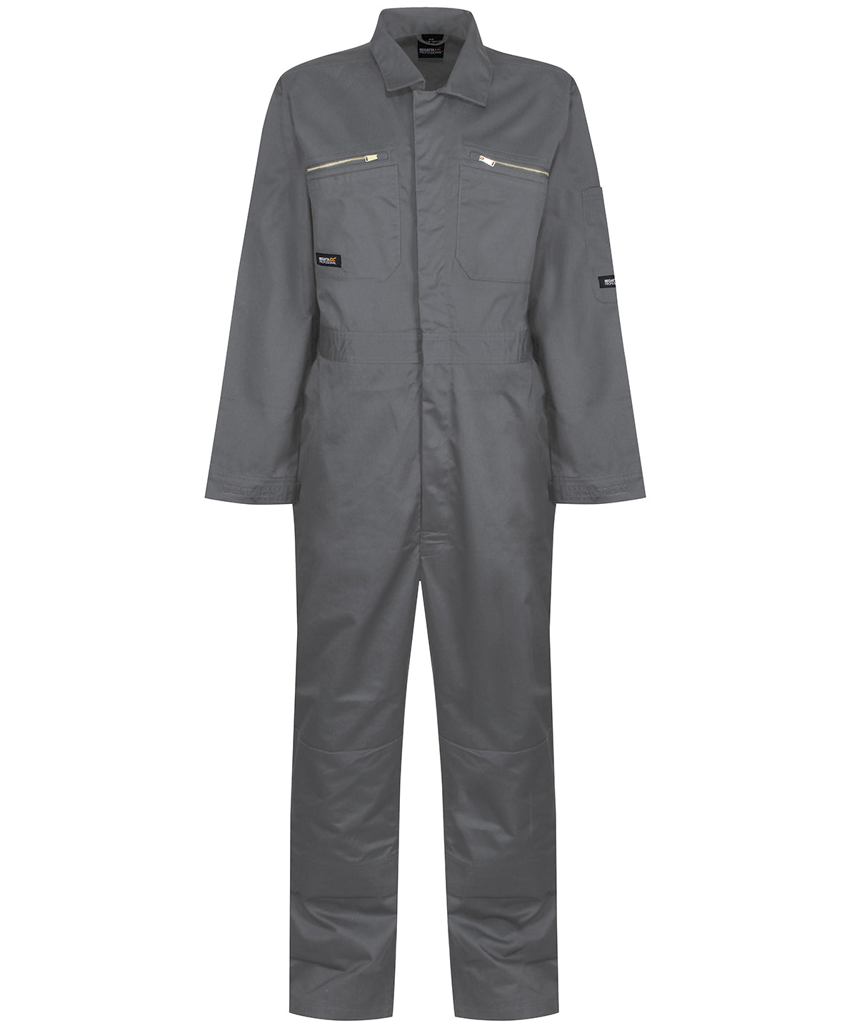 Seal Grey - Pro zip fasten coverall - GarmentEmbroidery