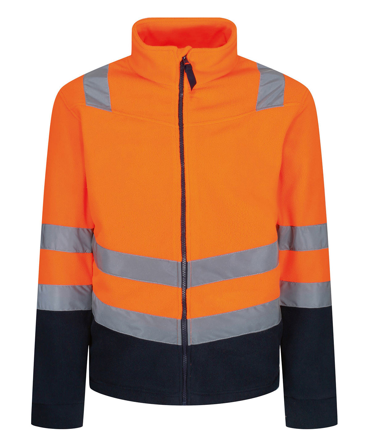 Orange/Navy - Pro hi-vis 250 fleece - GarmentEmbroidery