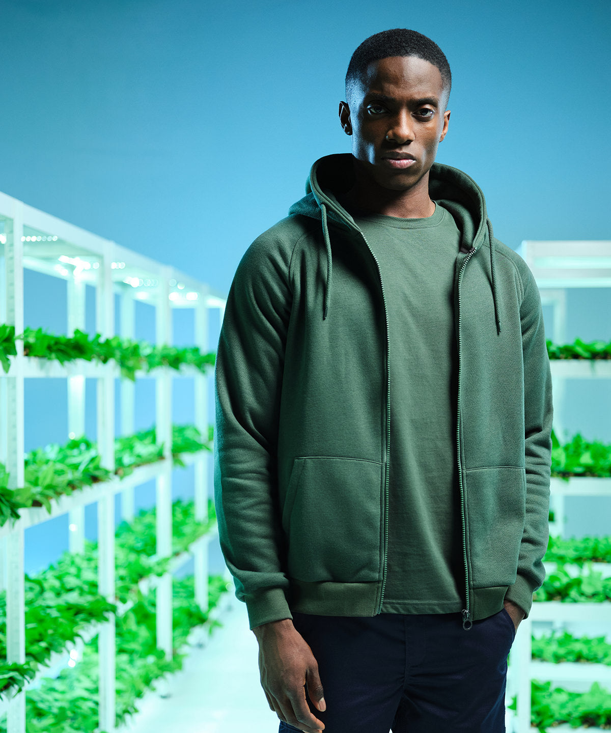 Seal Grey - Pro full-zip hoodie - GarmentEmbroidery