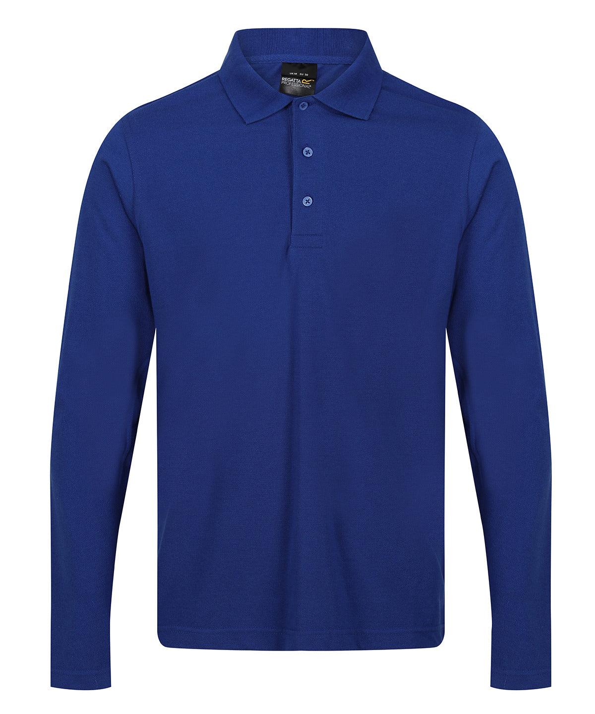New Royal - Pro 65/35 long sleeve polo - GarmentEmbroidery