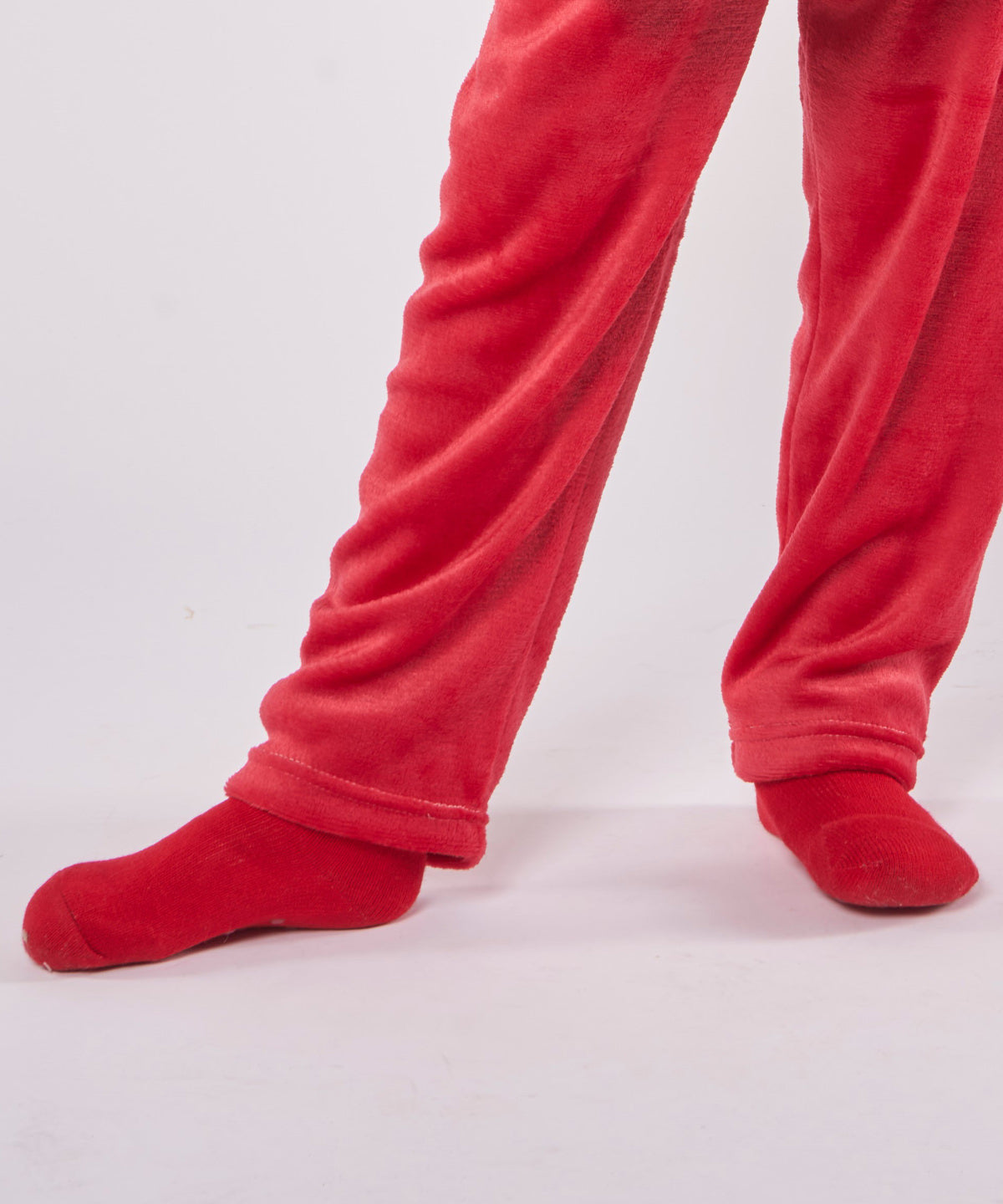 Grey - The kids Ribbon luxury Eskimo-style fleece socks - GarmentEmbroidery