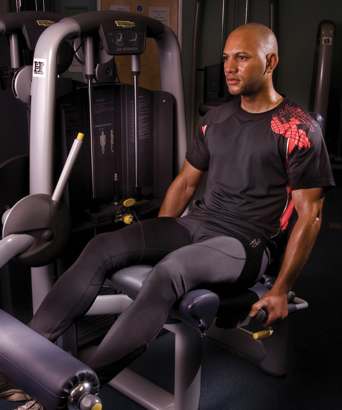 Black/Grey - Spiro training shirt - GarmentEmbroidery