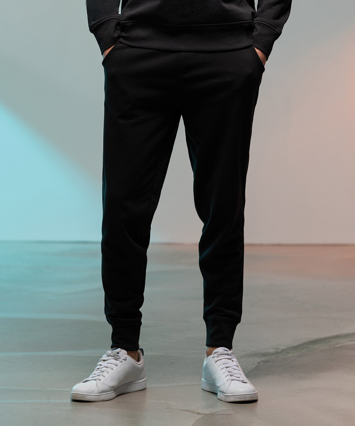 Heather Grey - Slim cuffed joggers - GarmentEmbroidery