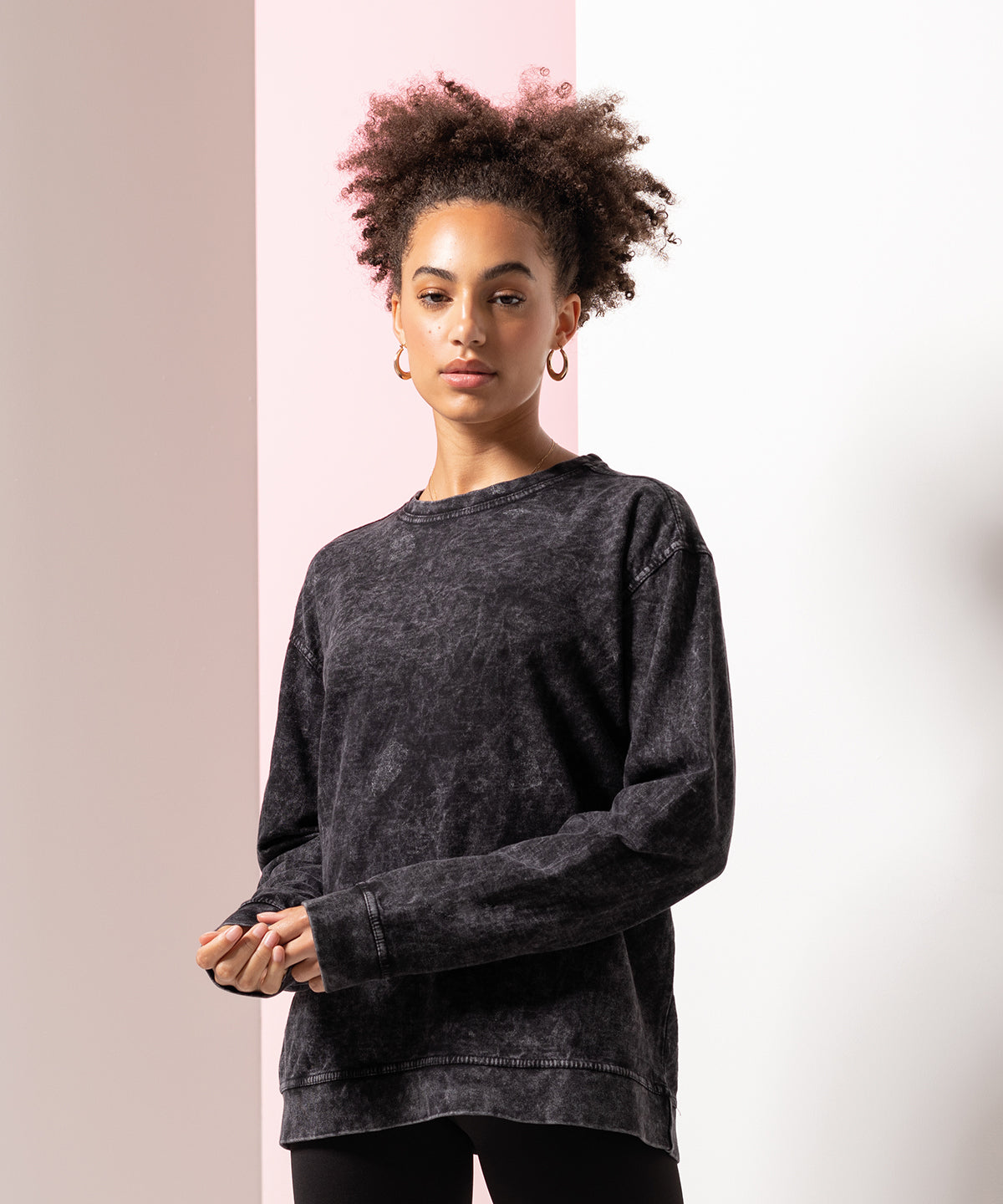 Washed Black - Unisex washed tour sweatshirt - GarmentEmbroidery
