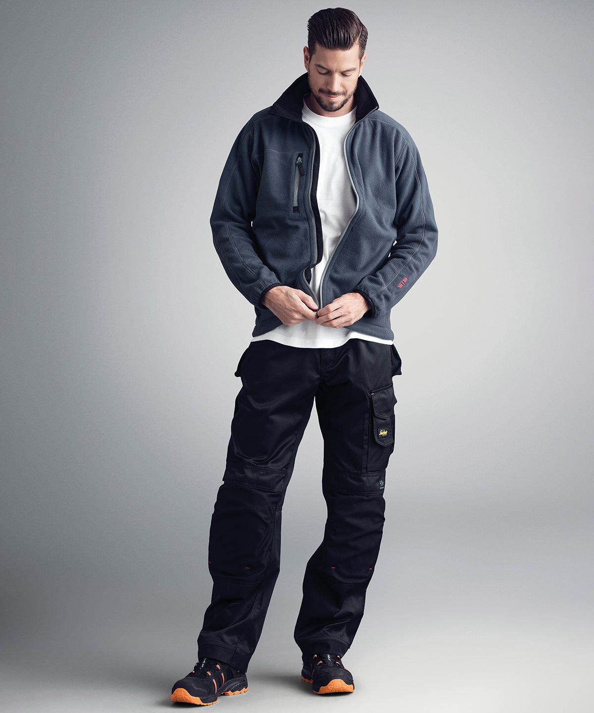 Navy/Black - DuraTwill craftsmen trousers, non holsters (3312) - GarmentEmbroidery