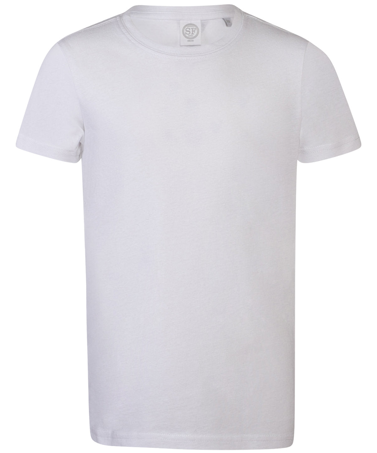White - Kids longline T with dipped hem - GarmentEmbroidery