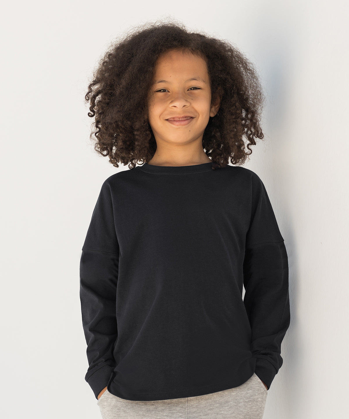 Bright Pink - Kids drop shoulder slogan top - GarmentEmbroidery