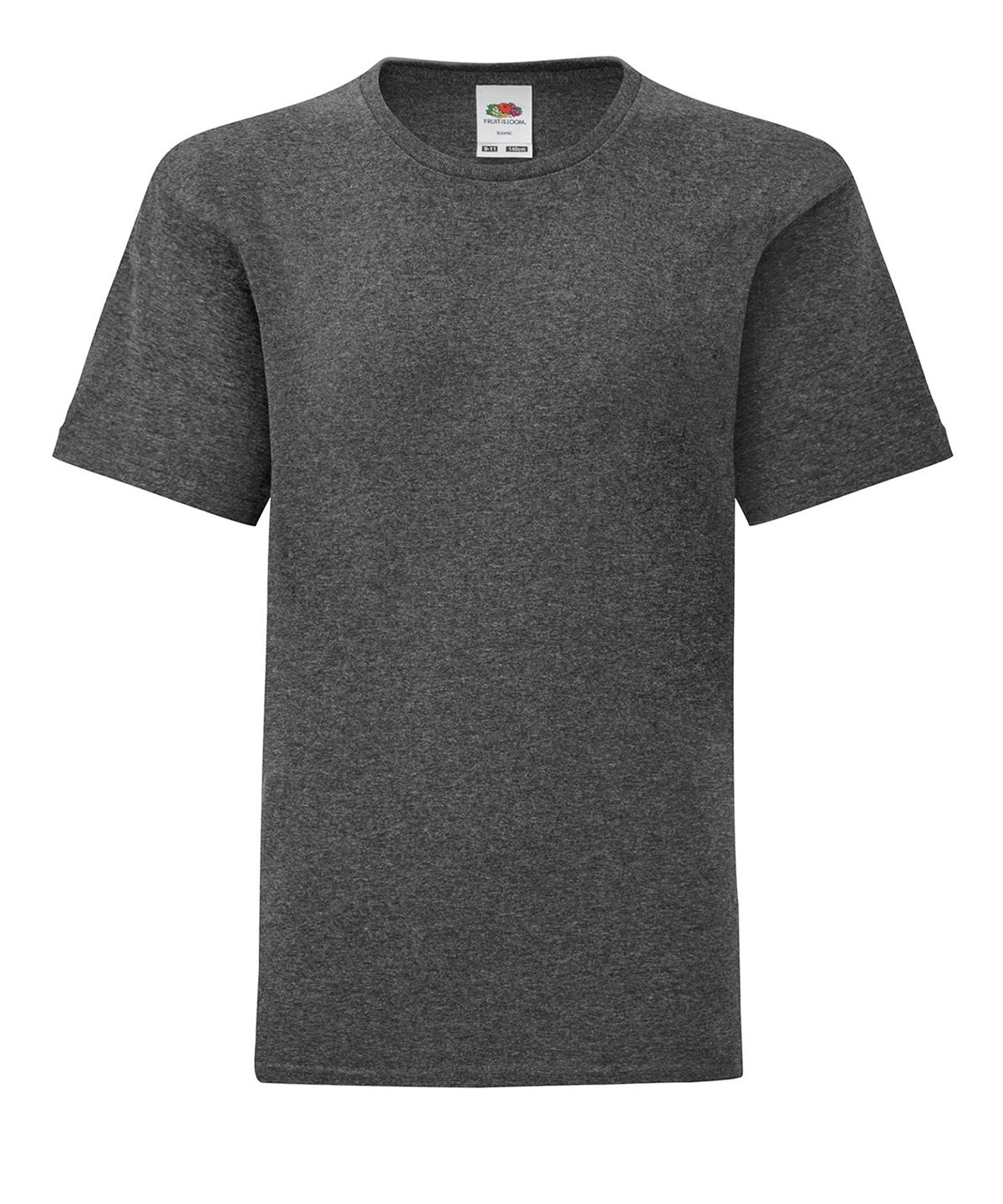 Dark Heather Grey - Kids iconic 150 T - GarmentEmbroidery