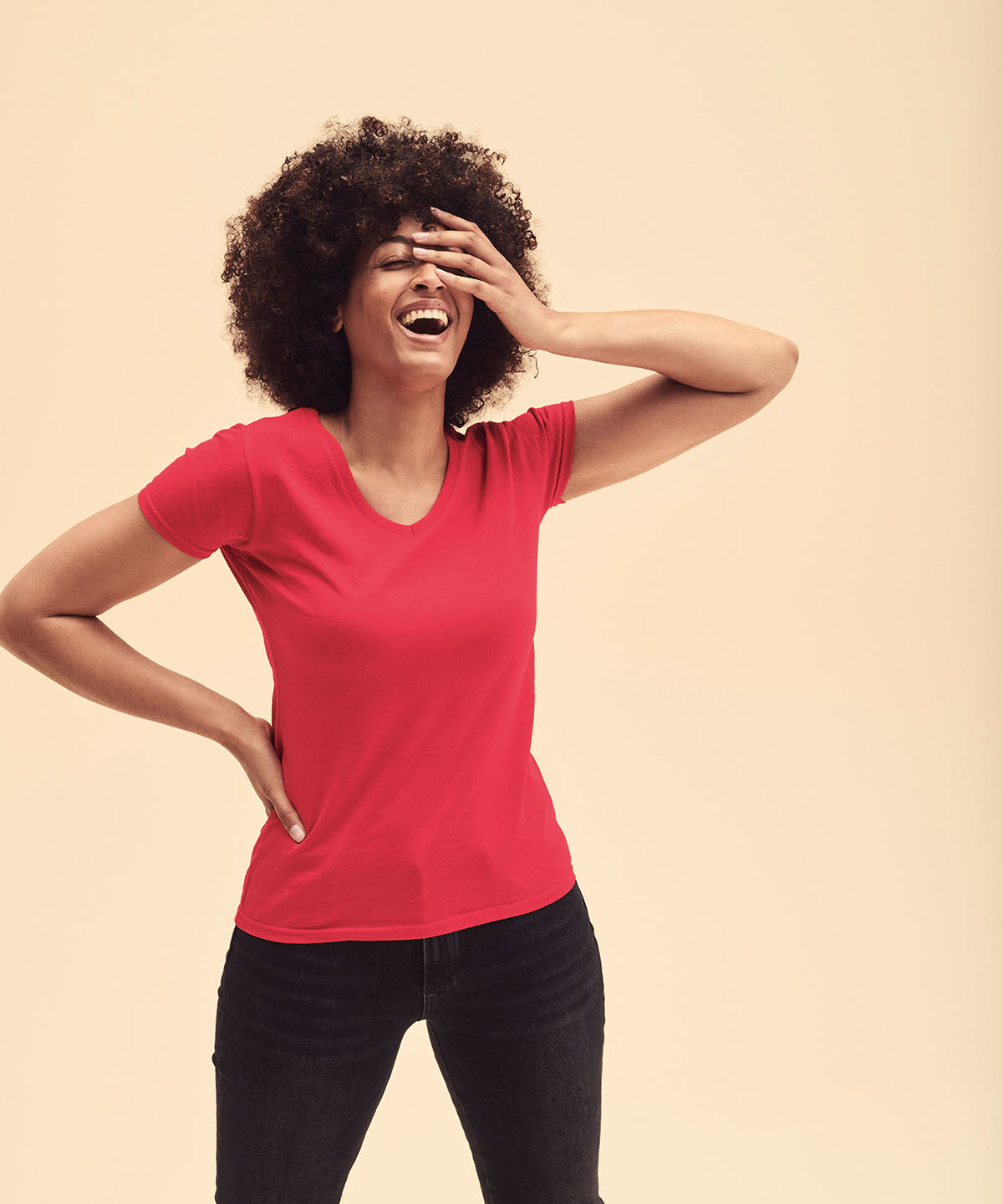 Royal Blue - Women's valueweight v-neck T - GarmentEmbroidery