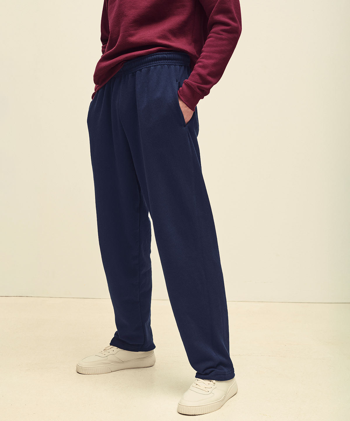 Dark Heather Grey - Classic 80/20 open leg sweatpants - GarmentEmbroidery