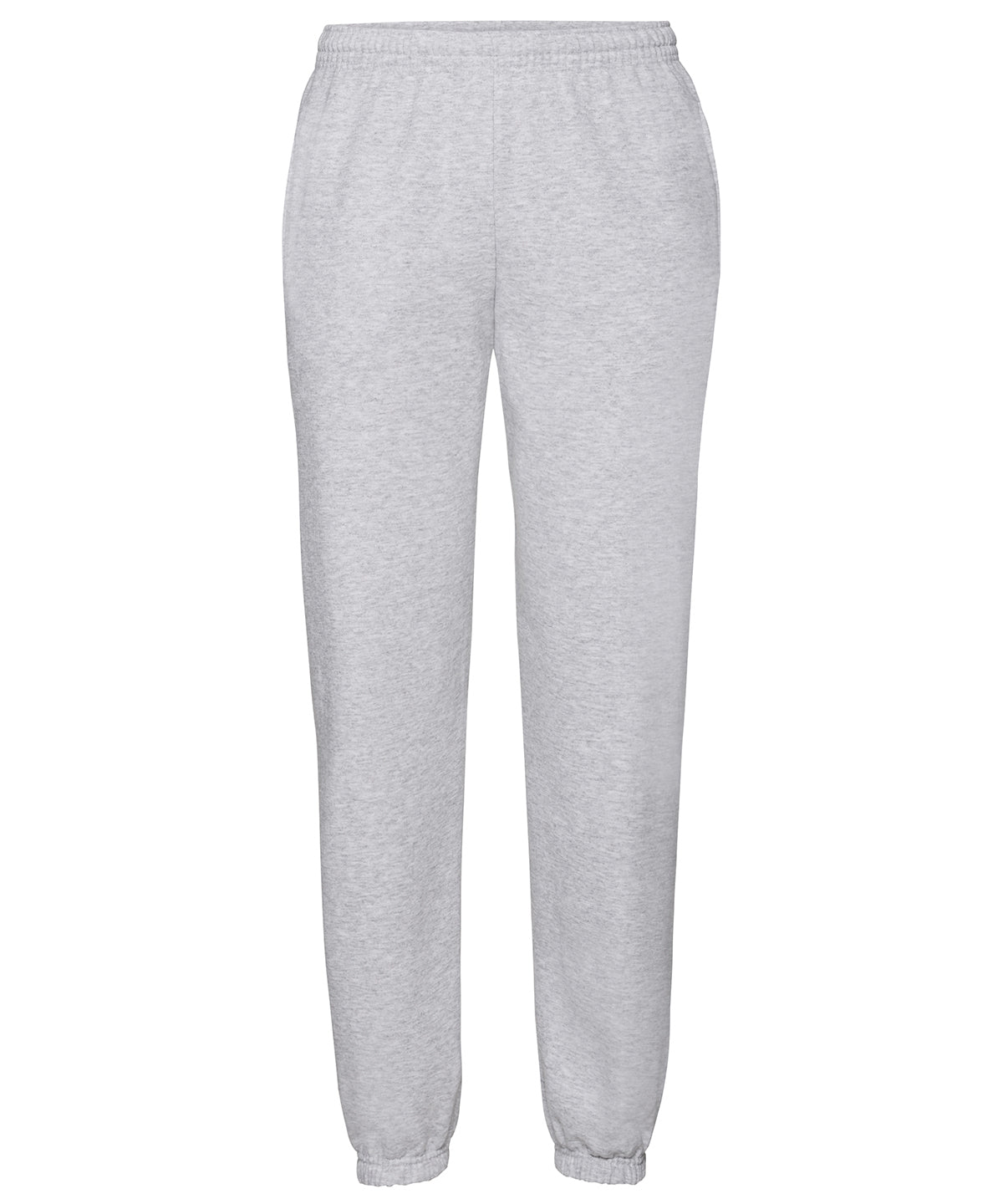 Heather Grey Soft† - Classic 80/20 elasticated sweatpants - GarmentEmbroidery