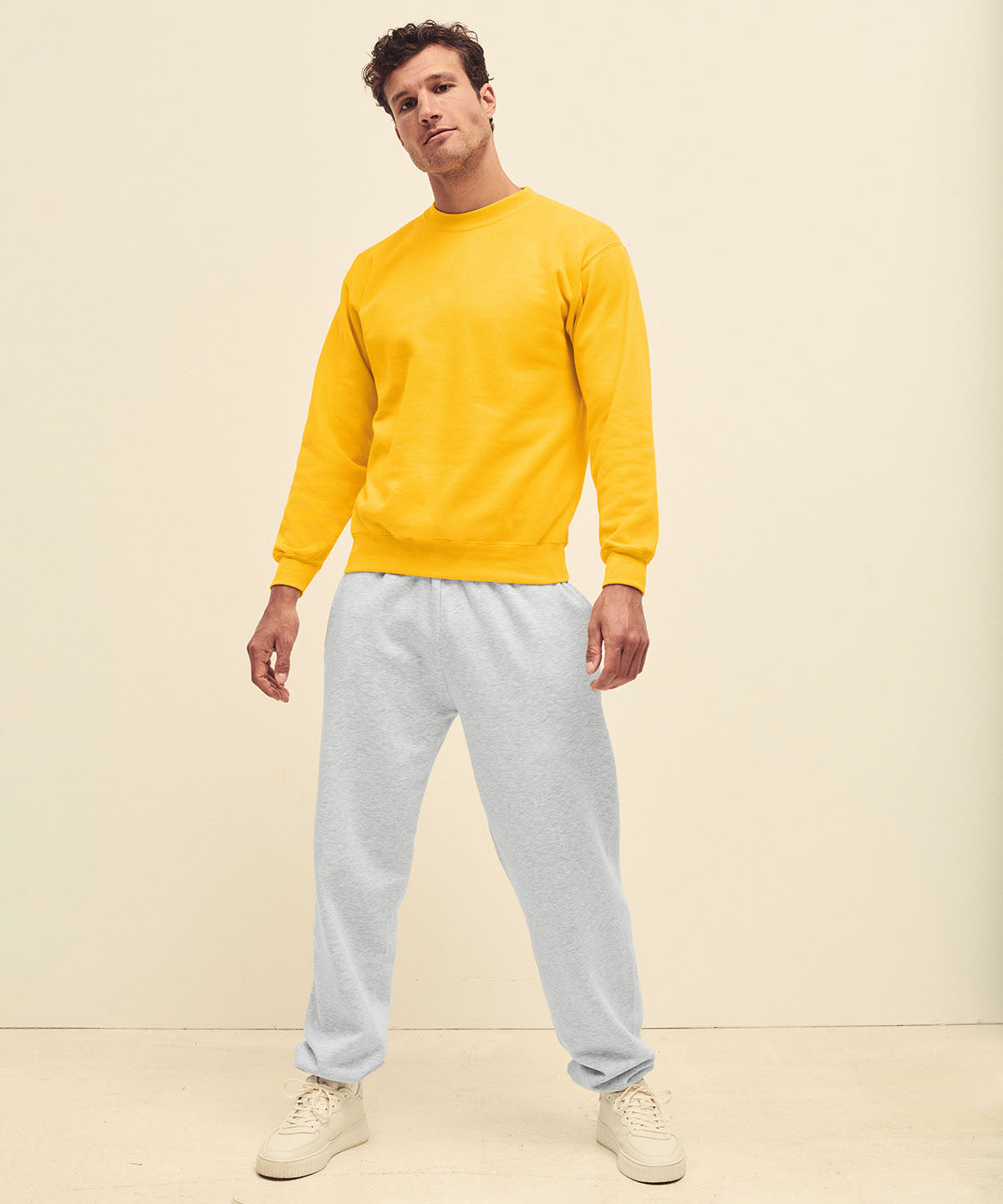 Dark Heather Grey - Classic 80/20 elasticated sweatpants - GarmentEmbroidery