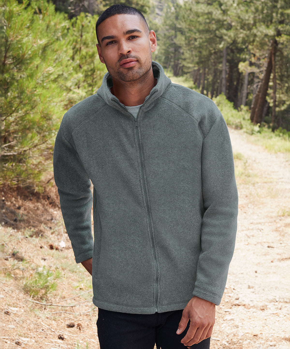 Black - Full-zip fleece - GarmentEmbroidery