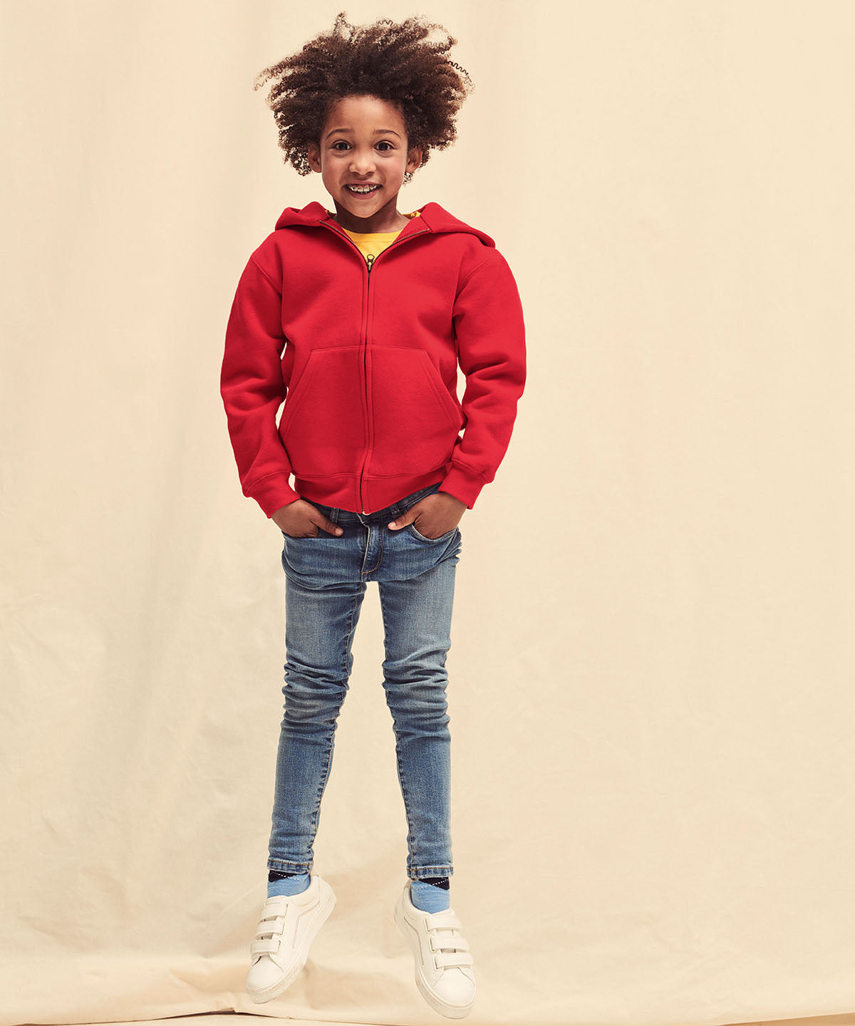 Deep Navy - Kids premium hooded sweatshirt jacket - GarmentEmbroidery