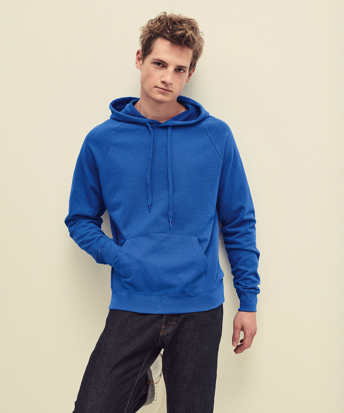 Burgundy - Lightweight hooded sweatshirt - GarmentEmbroidery