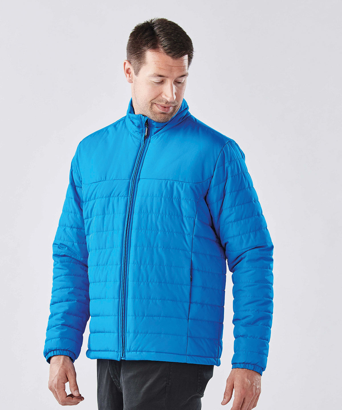 Red - Nautilus quilted jacket - GarmentEmbroidery