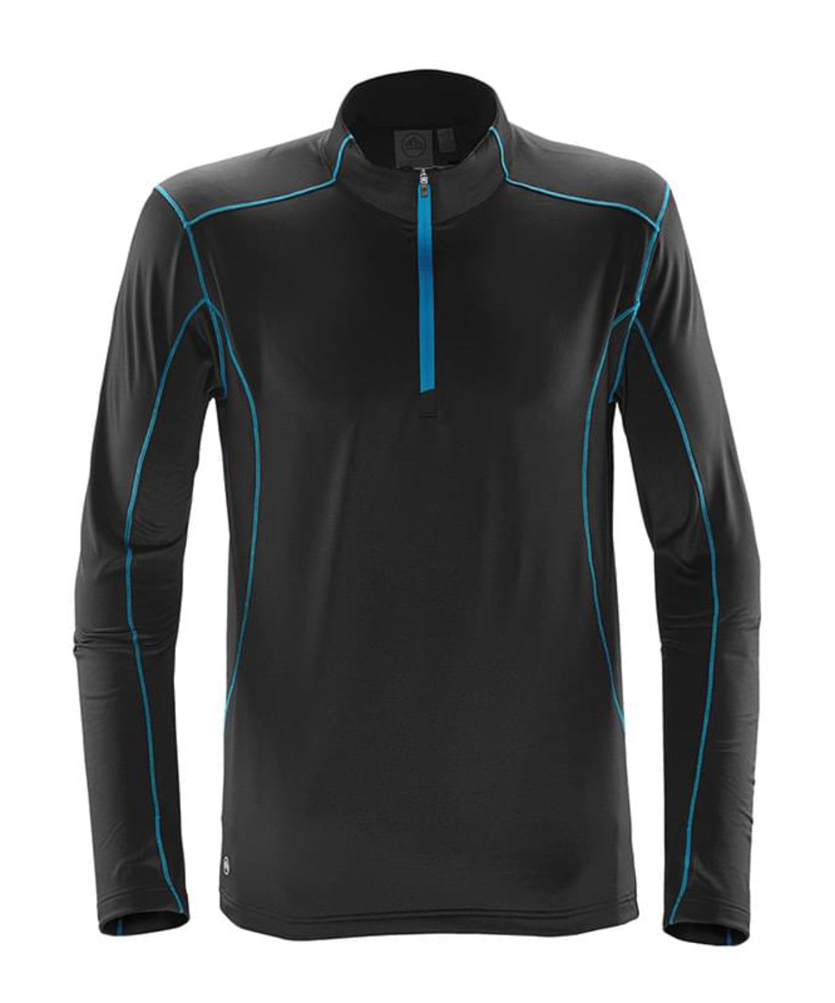 Black/Electric - Pulse fleece pullover - GarmentEmbroidery