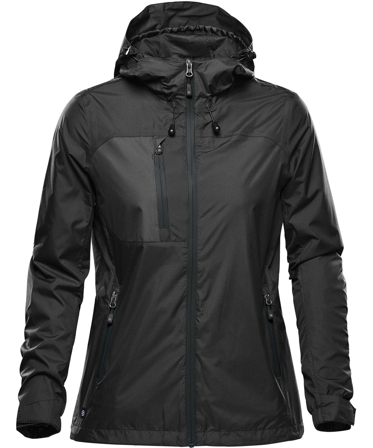 Black/Black - Women's Olympia shell - GarmentEmbroidery