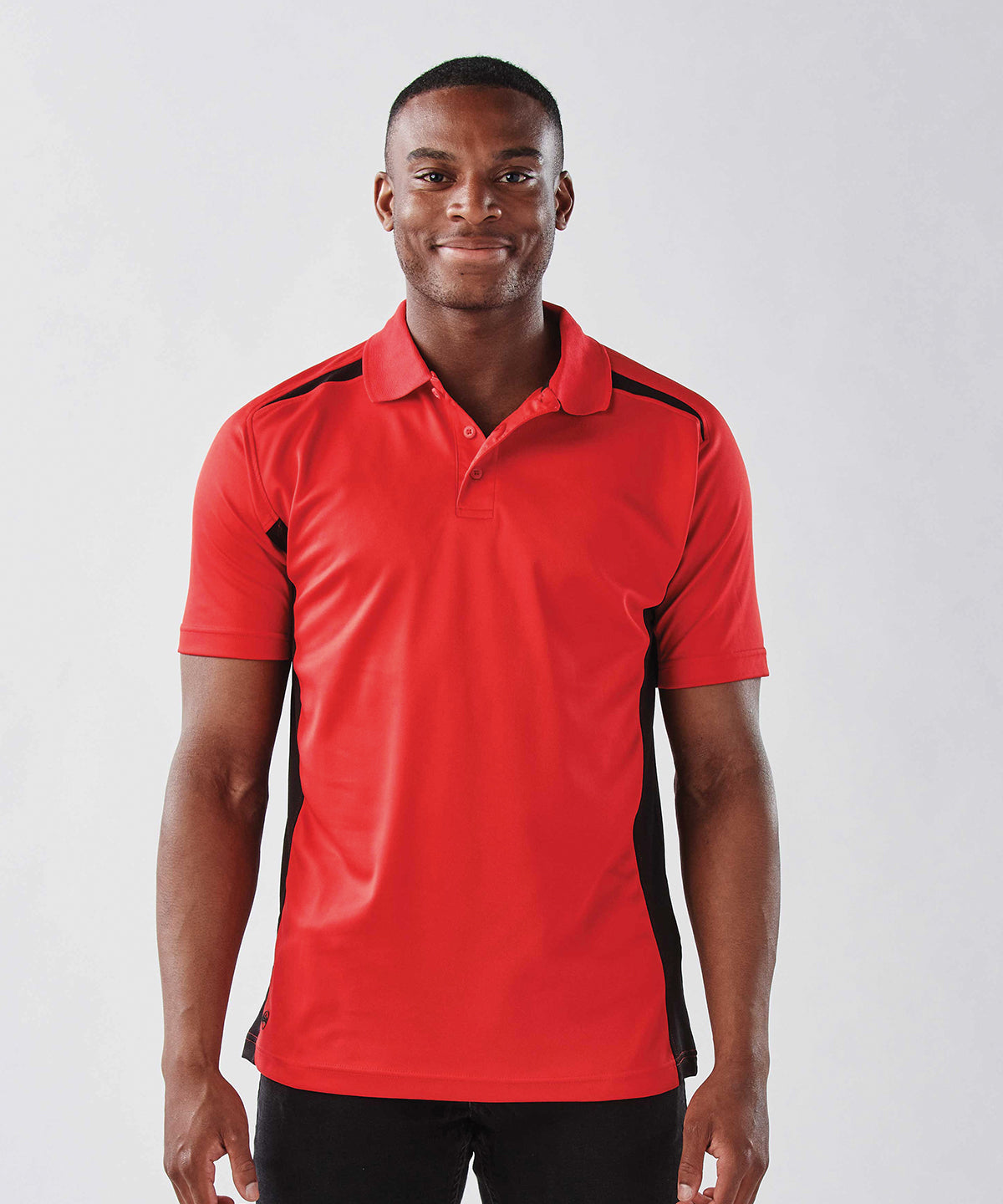 Black/Graphite - Two-tone polo - GarmentEmbroidery