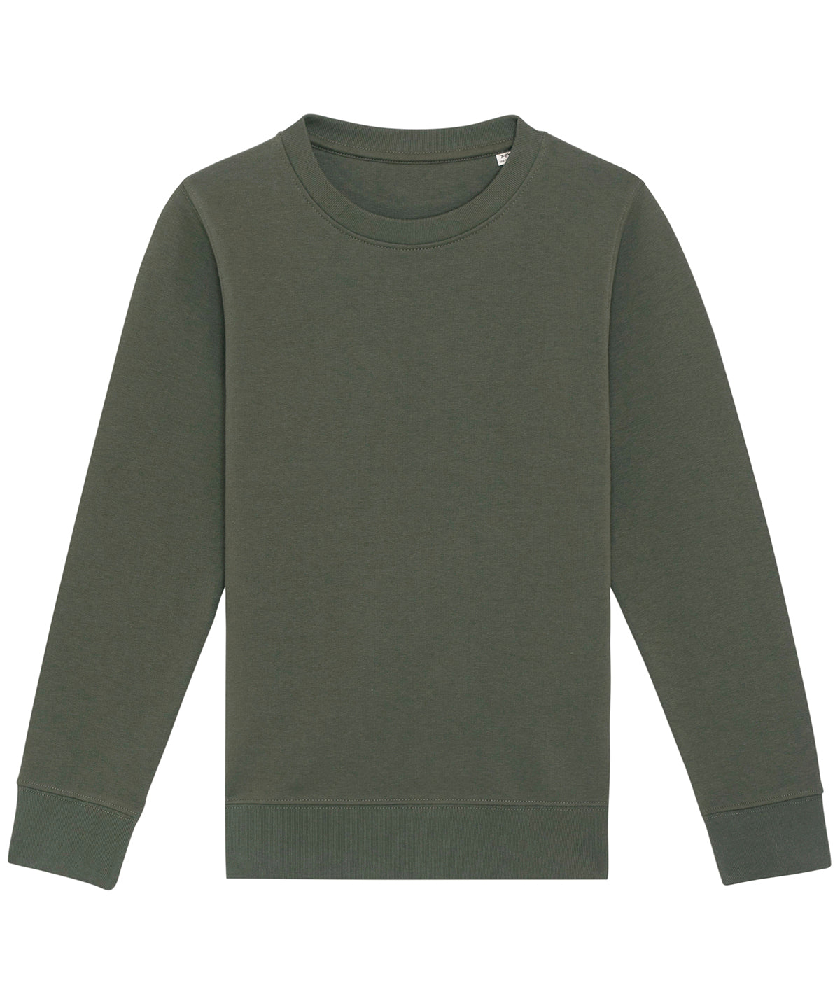 Khaki - Kids mini Changer iconic crew neck sweatshirt (STSK913) - GarmentEmbroidery