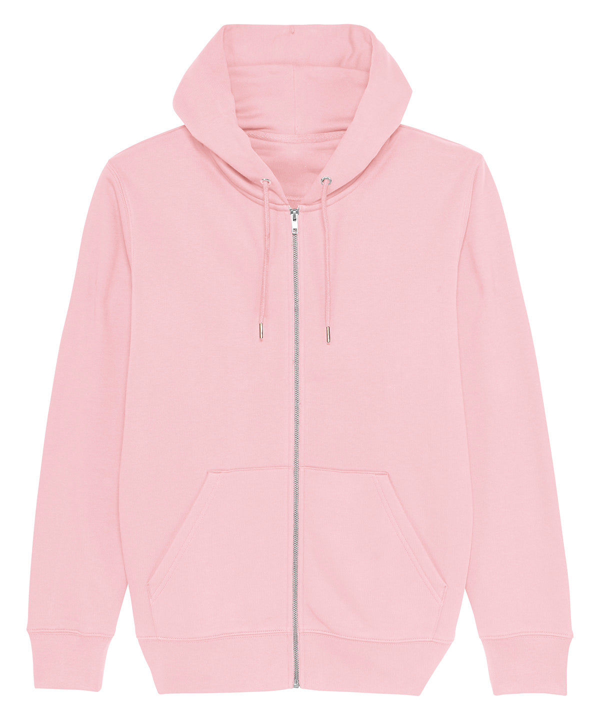 Cotton Pink - Cultivator, unisex iconic zip-thru hoodie sweatshirt (STSM566) - GarmentEmbroidery